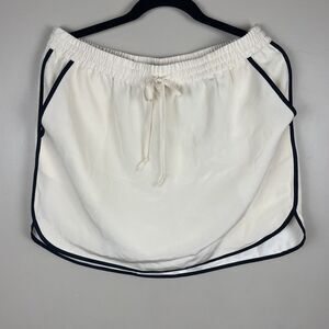 Madewell Size Large Ivory Mini Silk Skirt